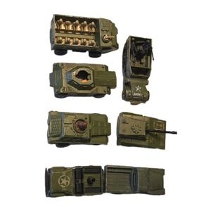 Vintage Lesney Matchbox Lot of 7 Military Vehicles Corgi Jeep